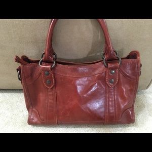 Frye - Melissa Satchel - Red Leather